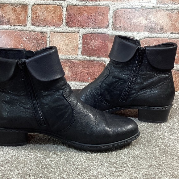 Rieker Y07A8 womens black ankle boots size 36 eu size 5.5 - 6 US - Picture 9 of 9
